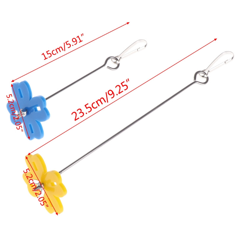 Parrot Fruit Fork Feeding Birds Hang Cage από ανοξείδωτο ατσάλι Σουβλάκι παπαγάλος 2 μεγέθη Drop Ship