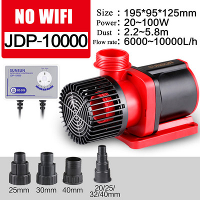 SUNSUN JDP DC frecvență variabilă silențioasă și liniștită Wifi pompă de apă submersibilă pentru recif marin acvariu rezervor de pește iaz 100-240v