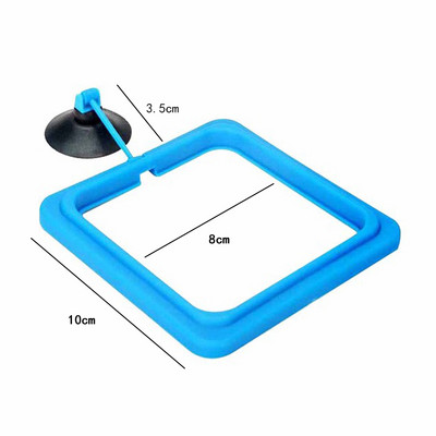 UUS akvaariumi söötmisrõngas kalamahutijaam Ujuv toidualus Söötja Ruudukujuline ümmargune tarvik Kalatoidusööturi imikork must