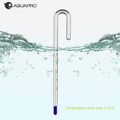 Termometru din sticlă de apă pentru rezervor de pescuit, acvariu, plante, accesorii în stil ADA, broasca țestoasă, creveți, bol de pește, guppy mic.