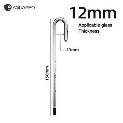 Termometru din sticlă de apă pentru rezervor de pescuit, acvariu, plante, accesorii în stil ADA, broasca țestoasă, creveți, bol de pește, guppy mic.