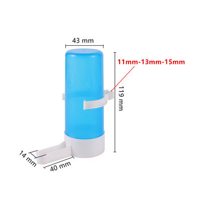 Hrănitor automat pentru păsări pentru animale de companie Hrănitor pentru păsări albastre Cușcă pentru păsări Instrument de hrănire pentru papagali Hrănitor automat boluri și adăpatoare 1 buc