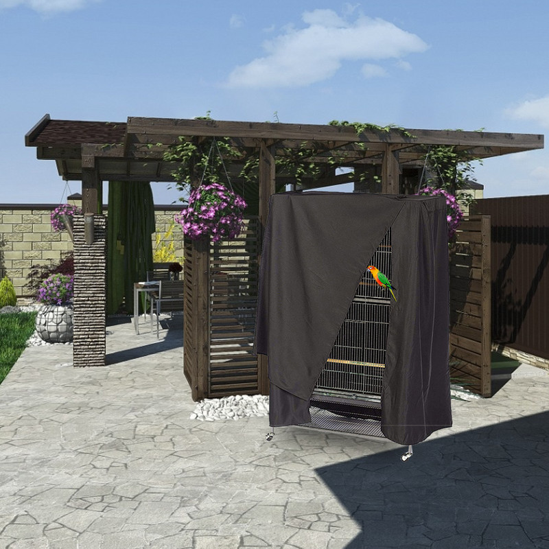 Plaunamas skėtis nuo saulės paukščių narvelio užvalkalas miegui pagalbininkas Papūgos voljeras Universalus dulkėms atsparus apsauginis dangtelis, kvėpuojantis paukščių reikmenys