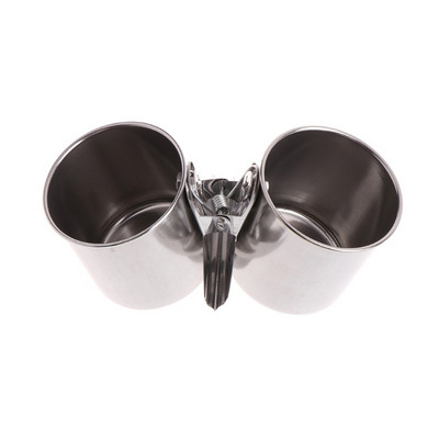 Toit Vesi Söötmislind topelttopsid koos klambriga, roostevabast terasest papagoi puurialusega