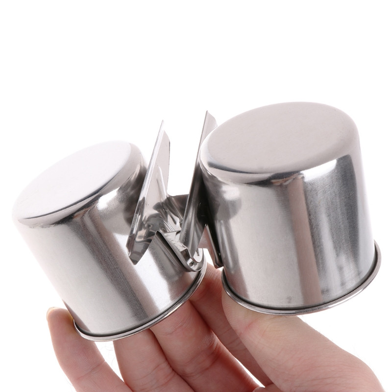 Toit Vesi Söötmislind topelttopsid koos klambriga, roostevabast terasest papagoi puurialusega