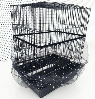 Найлонова мрежа Покривало за клетка за птици Мрежа за клетка за папагал Лесно почистване Защита за улавяне на семена Консумативи за домашна градина