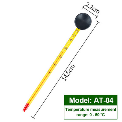 Uusim klaasist akvaariumi sukeldatav termomeeter kalapaagi veetemperatuuri mõõtmise sensoriga termomeeter koos iminapaga