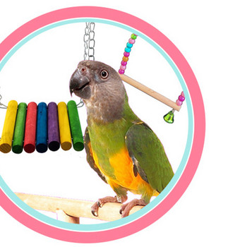 Πουλιά Παιχνίδι Pet Πουλί Παπαγάλος Parakeet Budgie Cockatiel Cage Hut Nest Bird Toy Αιώρα Swing Toy Κρεμαστό παιχνίδι Brinquedo Pet Supplies