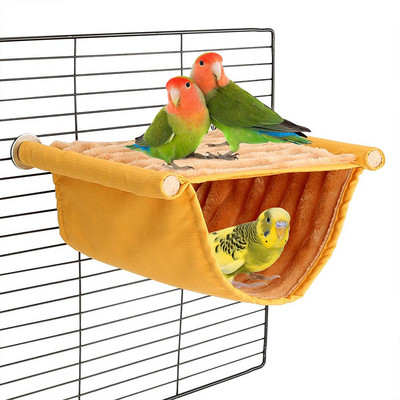 Висящ хамак за домашни любимци Топло гнездо Легло Подвижна миеща се клетка за папагал Птица Костур за папагали Хамстер Къща Аксесоари