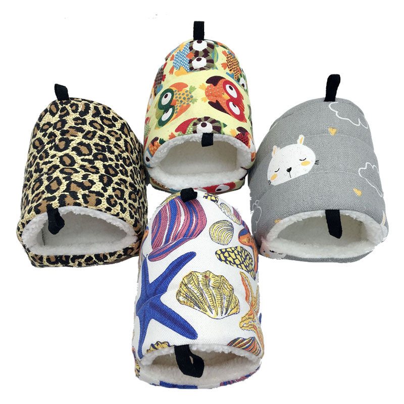 Cușcă de păsări Cuibul din bumbac pentru papagal Mini casă Cuib de papagal pentru animale de companie Cușcă de iarnă caldă Hamac Cușcă Cabana Cort Pat agățat Peșteră Produse pentru animale de companie