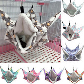 Hamac pentru animale de companie agățat de pluș cald Paturi veverițe dihor sac de dormit pentru animale de companie șobolan hamster cușcă moda animale de companie