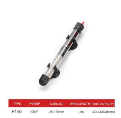 110v-220v ES ASV regulējamas temperatūras termostata sildītāja stieņa iegremdējamais akvārija zivju tvertnes ūdens siltums 25W/50W/100W/200W/300W