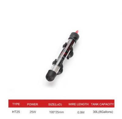 110v-220v ES ASV regulējamas temperatūras termostata sildītāja stieņa iegremdējamais akvārija zivju tvertnes ūdens siltums 25W/50W/100W/200W/300W