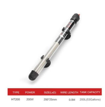 110v-220v ES ASV regulējamas temperatūras termostata sildītāja stieņa iegremdējamais akvārija zivju tvertnes ūdens siltums 25W/50W/100W/200W/300W