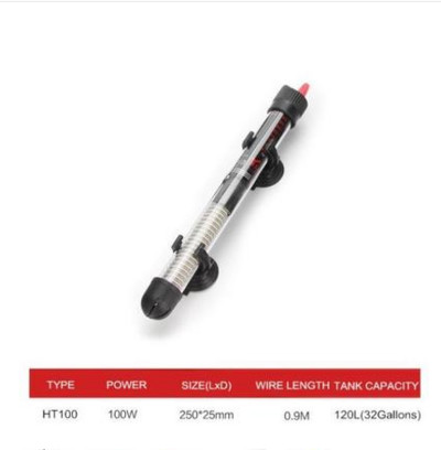 110v-220v ES ASV regulējamas temperatūras termostata sildītāja stieņa iegremdējamais akvārija zivju tvertnes ūdens siltums 25W/50W/100W/200W/300W
