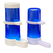 Hrănitor automat pentru păsări pentru animale de companie Hrănitor pentru păsări albastre Cușcă pentru păsări Instrument de hrănire pentru papagali Hrănitor automat boluri și adăpatoare 1 buc