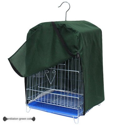 Husă cușcă de păsări rezistentă la praf Design cu fermoar cu velcro Husă cușcă de păsări din poliester Umbrire impermeabilă Myna Accesorii pentru cuști pentru papagali ZA279