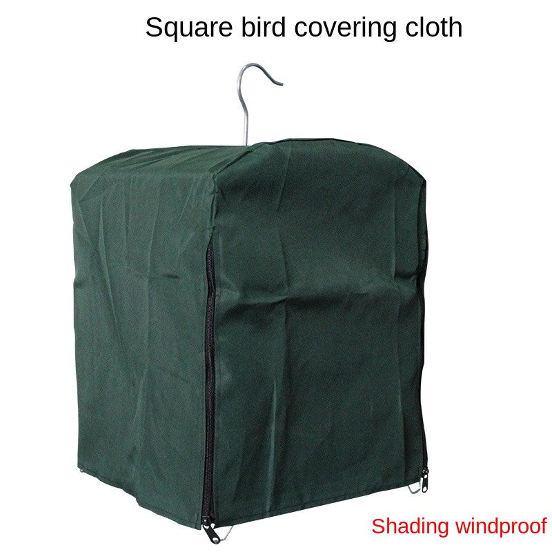 Husă cușcă de păsări rezistentă la praf Design cu fermoar cu velcro Husă cușcă de păsări din poliester Umbrire impermeabilă Myna Accesorii pentru cuști pentru papagali ZA279
