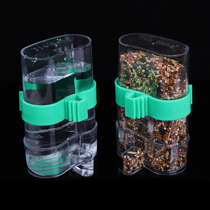 Hrănitor pentru păsări Adăpători cu clemă Dozator pentru animale de companie sticle Fântâni de băut Boluri de hrănire pentru animale de companie Accesorii pentru cușcă de porumbei papagali