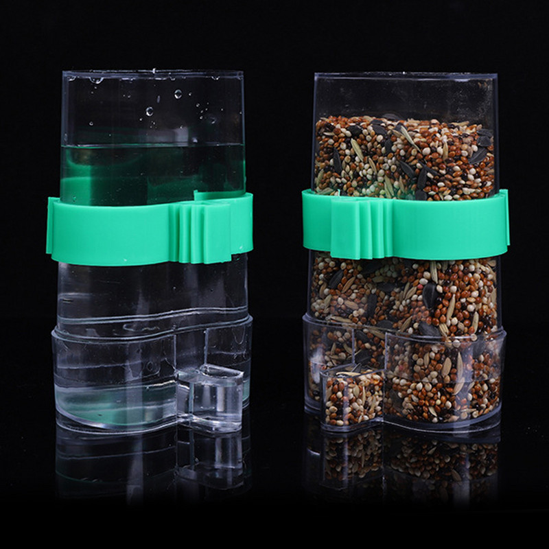 Hrănitor pentru păsări Adăpători cu clemă Dozator pentru animale de companie sticle Fântâni de băut Boluri de hrănire pentru animale de companie Accesorii pentru cușcă de porumbei papagali