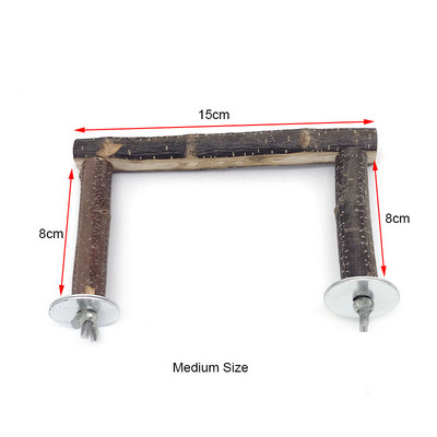 Natūralaus medžio naminių gyvūnėlių papūga žaliavinės medienos šakutės medžio šakelės stovas Voverės paukščio žiurkėno šakelė Ešeriai kramtyti kąsnio žaislai