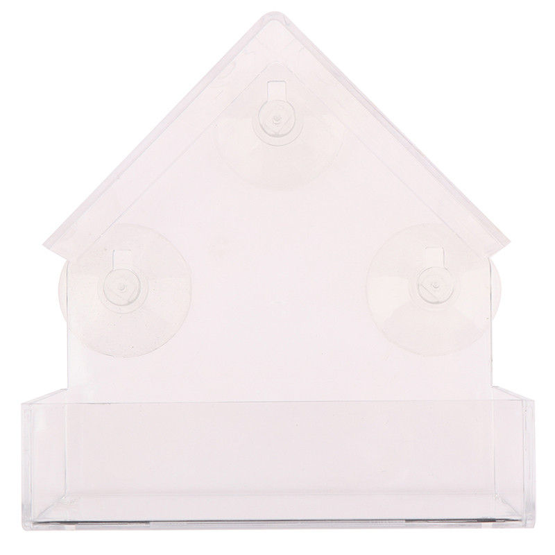 Akrüülist läbipaistvad linnusöötjad salve lindude söötja aken, vaateaken linnumaja lemmikloomade veesöötja imikork Mount maja tüüpi söötja