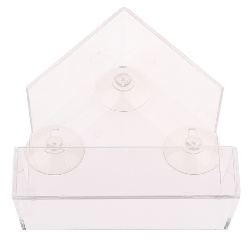 Akrüülist läbipaistvad linnusöötjad salve lindude söötja aken, vaateaken linnumaja lemmikloomade veesöötja imikork Mount maja tüüpi söötja