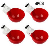 4 vnt. viščiukų automatiniai laistymo puodeliai paukštienos girdykla Vištienos anties putpelės ūkio šėrimo reikmenims Priedai