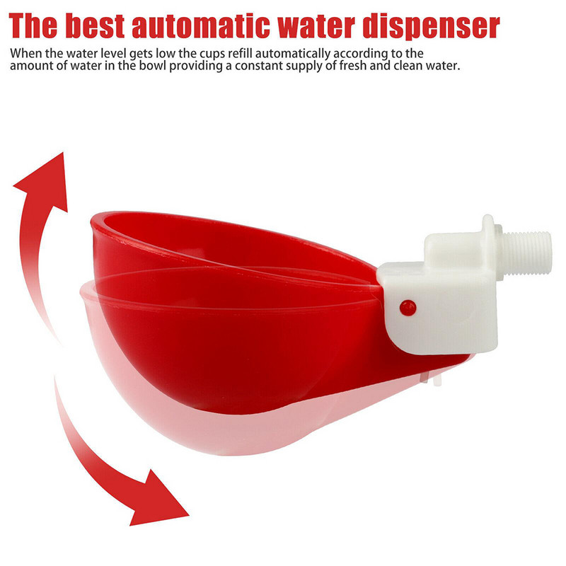 4 vnt. viščiukų automatiniai laistymo puodeliai paukštienos girdykla Vištienos anties putpelės ūkio šėrimo reikmenims Priedai