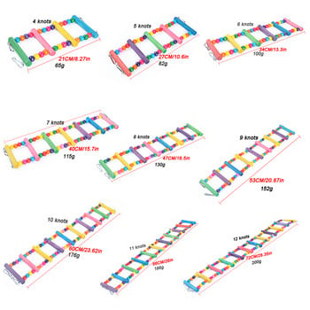 Папагал Стълба за катерене Играчка за домашен любимец Птица Окачване Тренировъчен мост Цветна топка за упражнения Дървена играчка за кътници Вълнисто папагало Консумативи Корела