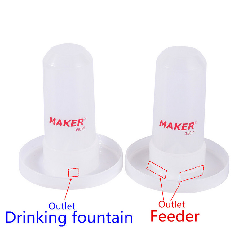 Αυτόματο Σιντριβάνι Ποτών Πουλιών Πλαστικό Αυτόματο Τροφοδότη Δίσκος Δοχείου Πόσιμου Νερού Κουτί φαγητού Μπολ Δεξαμενή Αξεσουάρ κλουβιού πουλιών 1ΤΜ