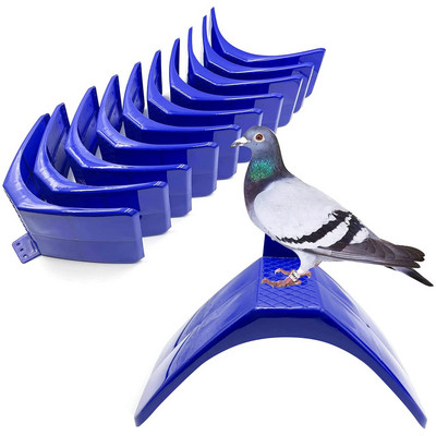 Βάση στήριξης περιστεριών 10 τμχ Ανθεκτικά πλαστικά περιστέρια Βάση στήριξης πουλιών κούρνια Roost Bird Dwelling Stand Υποστήριξη κλουβιού Αξεσουάρ