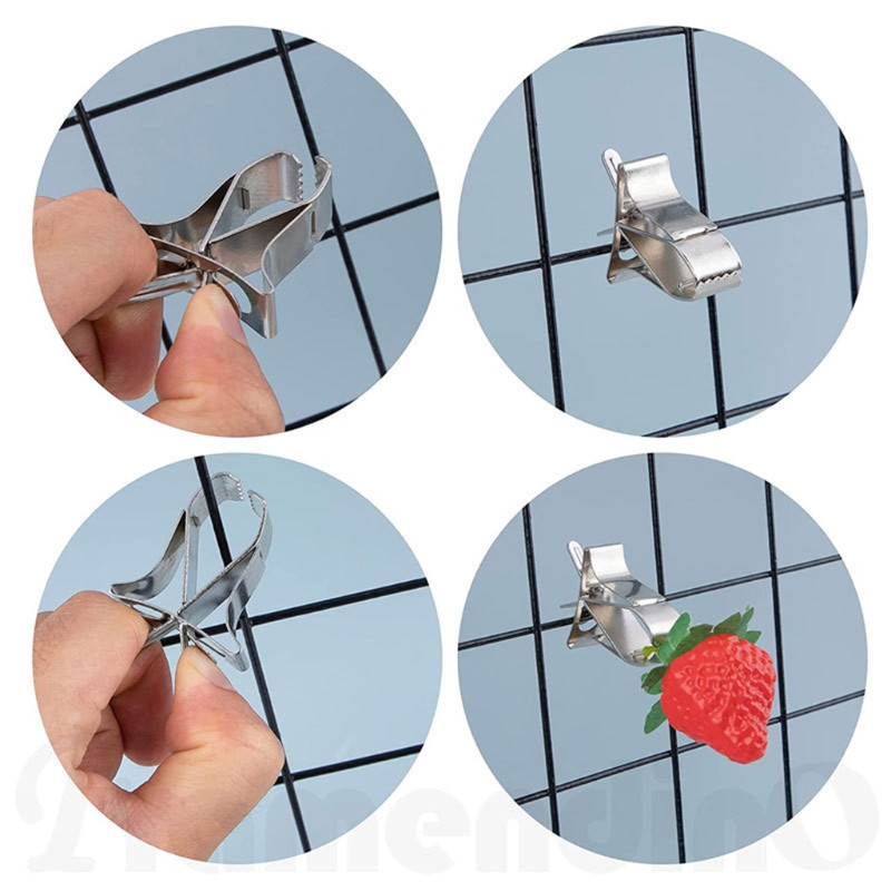 Θήκη για κέρασμα παπαγάλου πουλιών Μικρό ζωικό τροφοδοτικό φρούτων λαχανικών Μεταλλικό κλιπ τροφής Εργαλείο τροφοδοσίας Αξεσουάρ κλουβιού