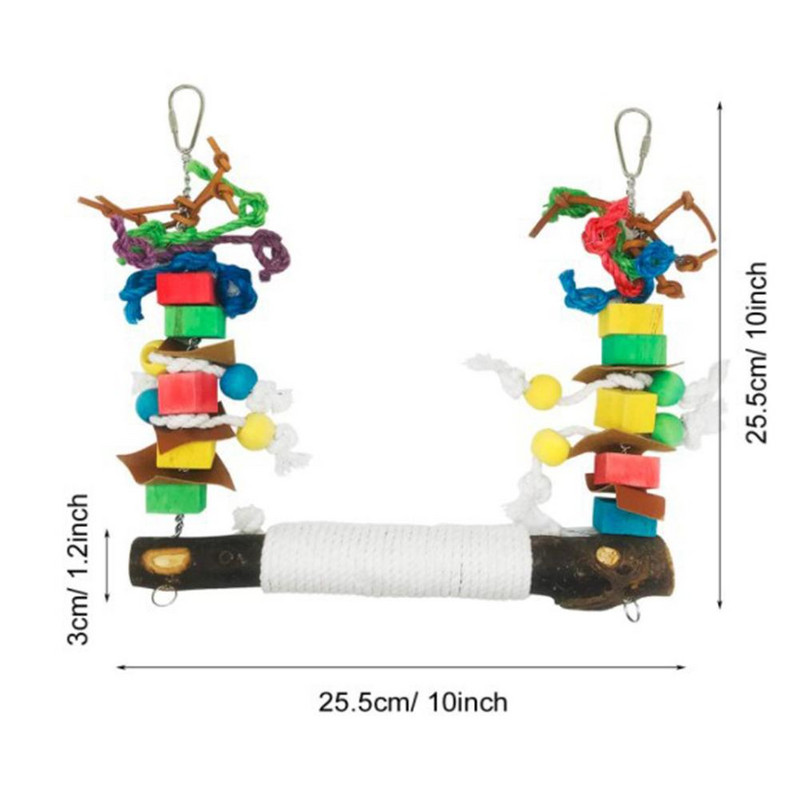 Paukščių Papūgos Žaislai Sūpynės Kabantys Paukščių narveliai Priedai Žaislas Ešerys Kramtomieji Žaislai Parakeets Cockatiels Lovebirds Conures Budgie