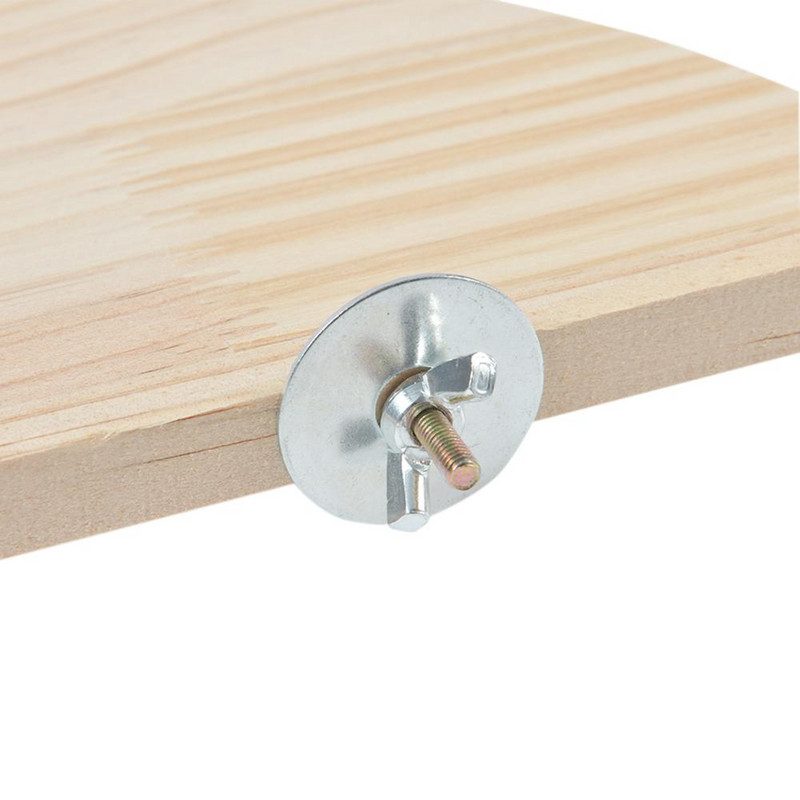 Ξύλινη βάση βάσης πλατφόρμας Παιχνίδια κλουβί πουλιών Perches σε σχήμα βεντάλιας για σκίουρος τσιντσιλά παπαγάλου χάμστερ