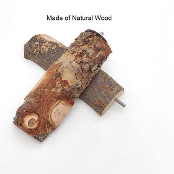 Φαρδύ φυσικό ξύλο κατοικίδιο παπαγάλος ακατέργαστο ξύλο πιρούνι Κλαδί δέντρου Βάση ράφι Σκίουρος Πουλί Χάμστερ Κλάδος Πέρκες Τσουμπούκι παιχνιδιών ραβδί 15cm