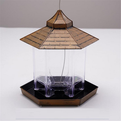 Hrănitor pentru păsări sălbatice agățat în exterior Hrănitor pentru păsări anti veverițe pentru grădină, patio, decorare în aer liber, accesorii pentru cutii de alimentare