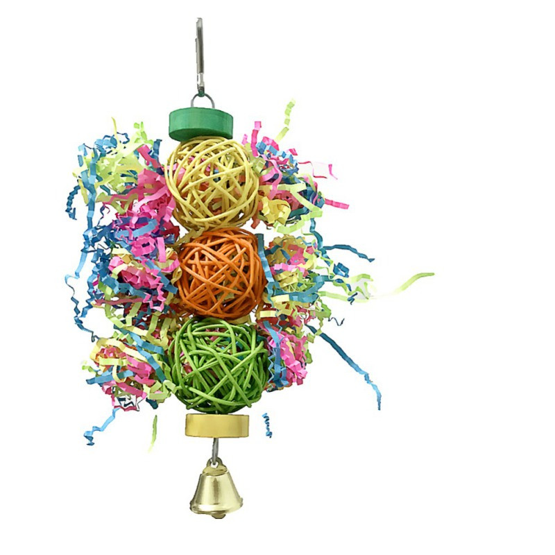 3Pcs/lot Bird Parrot Set igračaka Šareni Shredder Foraging Assorted Hanging Cage Bird Chewing Rack Igračke Pet Parrot Molar Bite Igračka