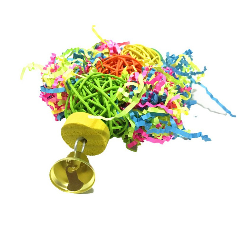 3Pcs/lot Bird Parrot Set igračaka Šareni Shredder Foraging Assorted Hanging Cage Bird Chewing Rack Igračke Pet Parrot Molar Bite Igračka