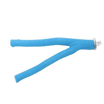 Putnu asaru papagaiļu statīva būra aksesuāri, košļājamā rotaļlieta maziem vidējiem putniem, ķepu slīpēšanai ar raupju virsmu