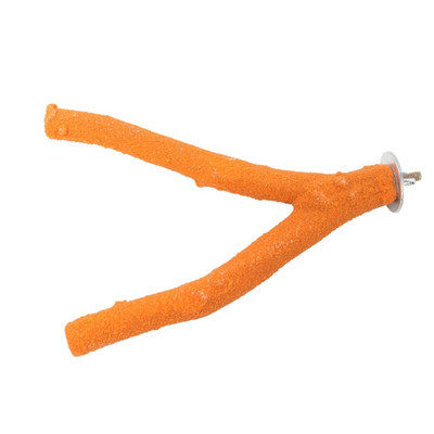 Putnu asaru papagaiļu statīva būra aksesuāri, košļājamā rotaļlieta maziem vidējiem putniem, ķepu slīpēšanai ar raupju virsmu