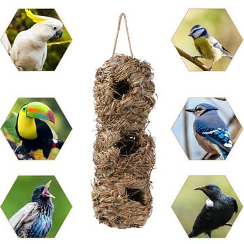 Birds Nest Bird Cage Reed Grass Spherical Hummingbird Nest Outdoor Decorative Weaved Hanging Bird Nest Hous Proficient