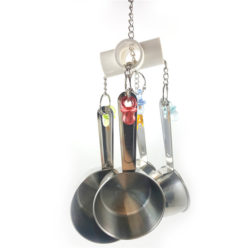 Jucărie pentru păsări pentru animale de companie, papagal, din oțel inoxidabil, 4 vase, șir, jucării de mestecat pentru mușcături de păsări, accesorii pentru animale de companie, cușcă din acril, pandantiv, furnituri pentru păsări