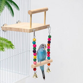 Parrot Bird Supplies Νέα έγχρωμη βάση Bird Swing Παιχνίδι κρεμαστή γέφυρα Κρεμαστό δαχτυλίδι αναρρίχησης σκάλας κλουβί Αξεσουάρ για κατοικίδια