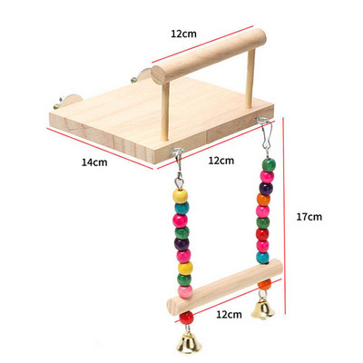 Parrot Bird Supplies Νέα έγχρωμη βάση Bird Swing Παιχνίδι κρεμαστή γέφυρα Κρεμαστό δαχτυλίδι αναρρίχησης σκάλας κλουβί Αξεσουάρ για κατοικίδια