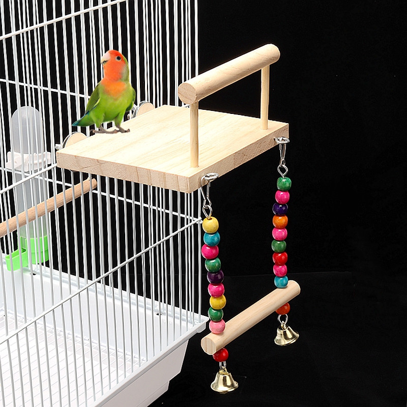 Parrot Bird Supplies Νέα έγχρωμη βάση Bird Swing Παιχνίδι κρεμαστή γέφυρα Κρεμαστό δαχτυλίδι αναρρίχησης σκάλας κλουβί Αξεσουάρ για κατοικίδια