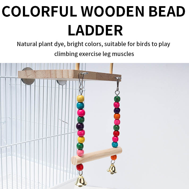 Parrot Bird Supplies Νέα έγχρωμη βάση Bird Swing Παιχνίδι κρεμαστή γέφυρα Κρεμαστό δαχτυλίδι αναρρίχησης σκάλας κλουβί Αξεσουάρ για κατοικίδια