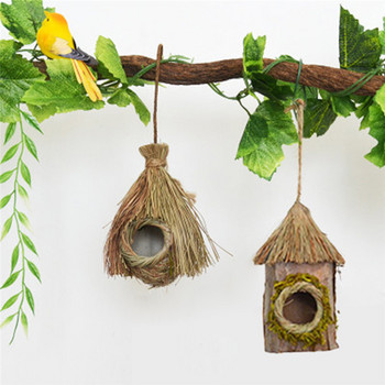 Идилична симулация за опазване на околната среда Птиче гнездо Папагал Птиче гнездо Растение Декорация Къща Градина Аксесоари за дома Къща за домашни любимци
