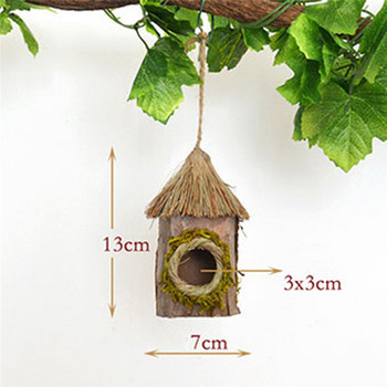 Идилична симулация за опазване на околната среда Птиче гнездо Папагал Птиче гнездо Растение Декорация Къща Градина Аксесоари за дома Къща за домашни любимци