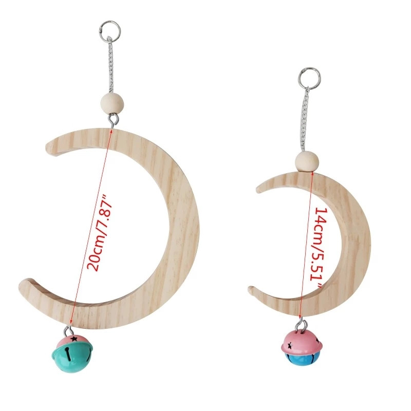 2 bucăți consumabile pentru papagali Jucării pentru păsări în formă de jumătate de lună și jucării pentru cușcă de cusut pentru papagali în formă de U pentru păsări mici, cum ar fi budgerigar sau canar